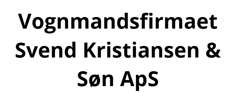 Vognmandsfirmaet Svend Kristiansen & Søn ApS